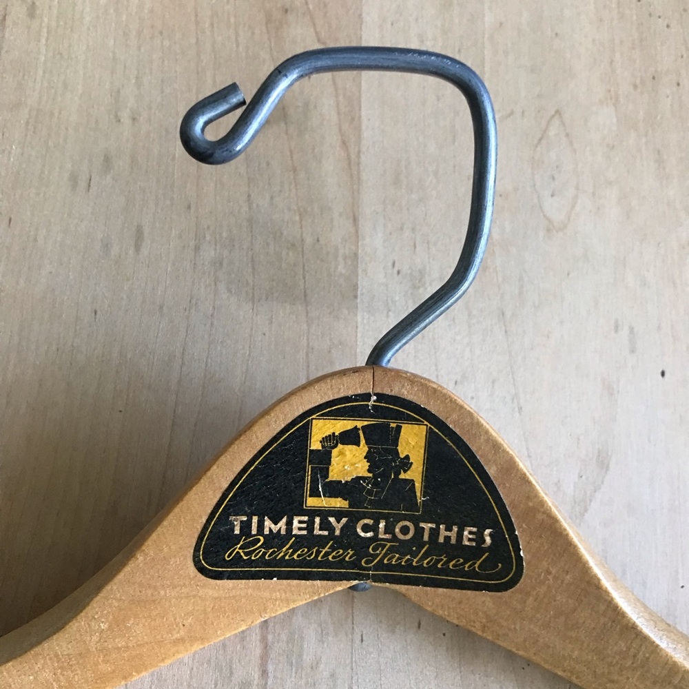 Timely Clothes Vintage Wood Hanger Wishbone